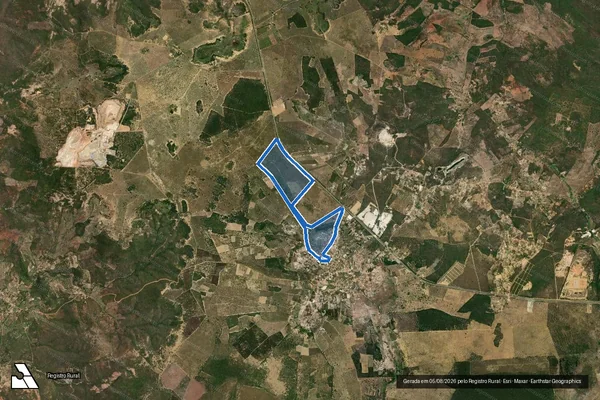 Imagem de satélite de Fazenda Baixa Verde - Parte 1 em Vitória da Conquista - BA