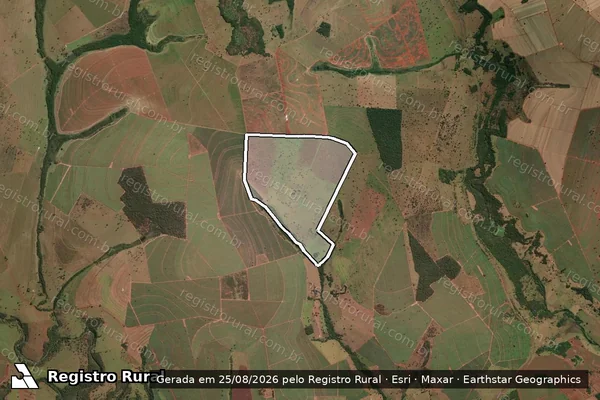 Imagem de satélite de Fazenda Nascente - Lugar Boa Vista - Gleba 01 em Quirinópolis - GO