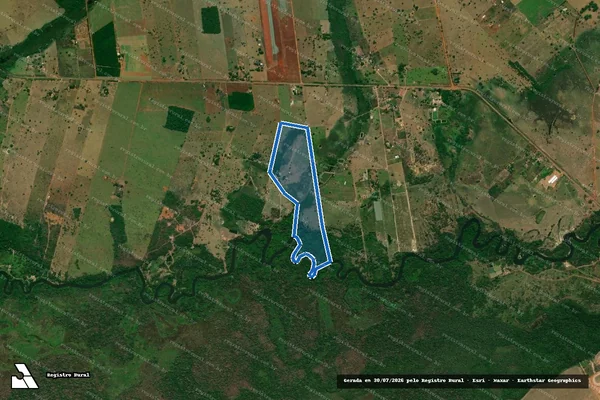 Imagem de satélite de SÍTIO DUAS IRMÃS - Parte 1 em Pontes e Lacerda - MT
