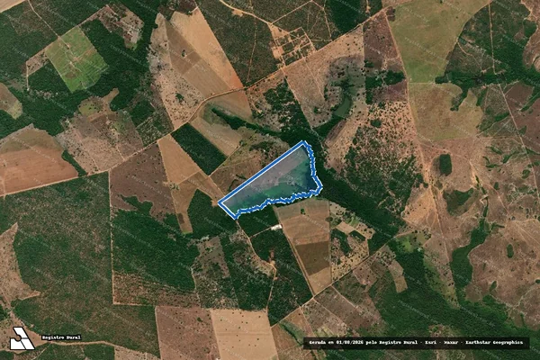 Imagem de satélite de LOTE 40, PA BANANAL - LOTE 40 em Peixe - TO