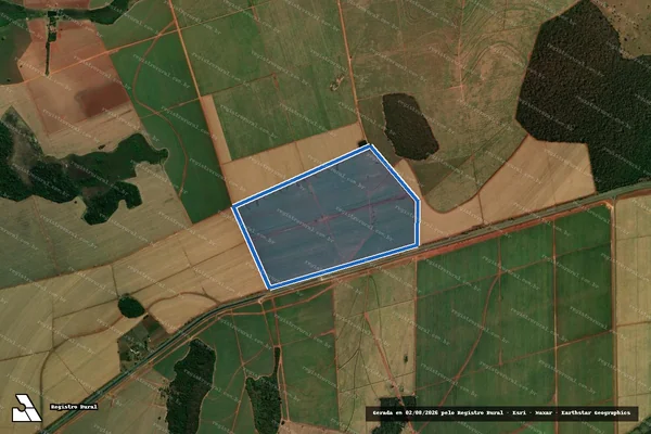 Imagem de satélite de FAZENDA GRANDE, lugar denominado ?Sítio Xavier? - Parte 1 em Jandaia - GO