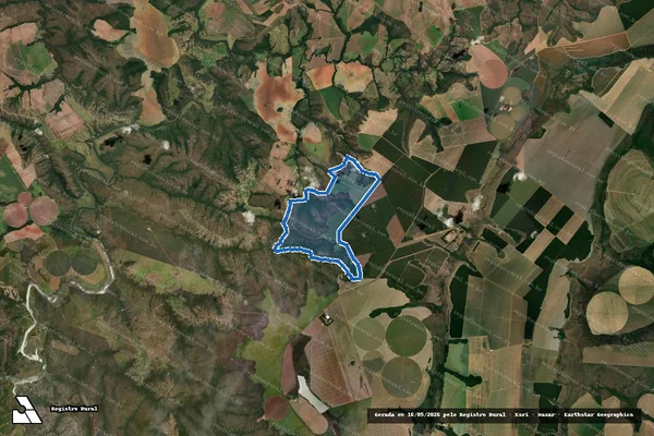 Imagem de satélite de FAZENDA BATALHA DOS NUNES, LUGAR DENOMINADO PAULISTA em Catalão - GO