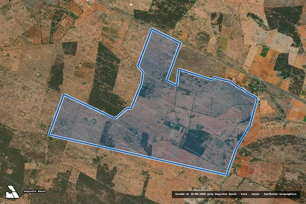 Imagem de satélite de FAZENDA FLORIDA - 001 em América Dourada - BA