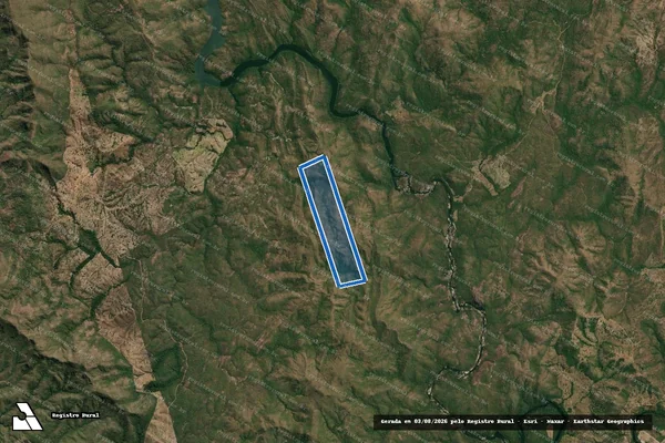 Imagem de satélite de FAZENDA PEDRA BRANCA ? PEDRA PRETA - Área ? 03 em Colinas do Sul - GO