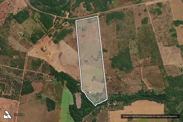 Imagem de satélite de LOTE 38 P. A. SANTO ANTONIO - Parte 1 em Porto Nacional - TO