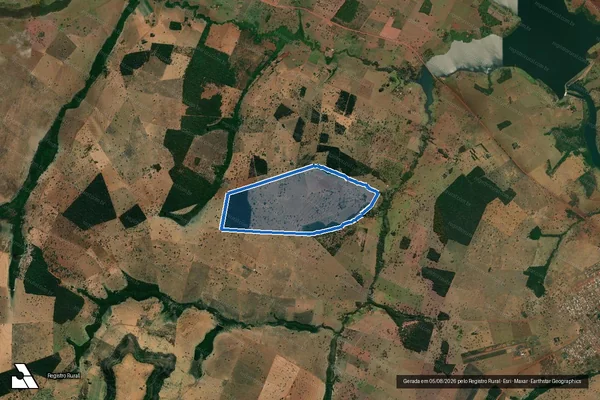 Imagem de satélite de FAZENDA NOSSA SENHORA APARECIDA - FAZENDA NOSSA SENHORA APARECIDA em Caçu - GO