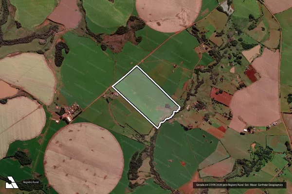 Imagem de satélite de Fazenda da Lagoa em São Nicolau - RS