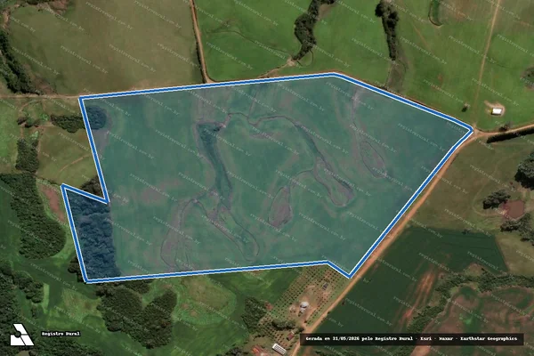 Imagem de satélite de Fazenda Pinheiro em Cachoeira do Sul - RS