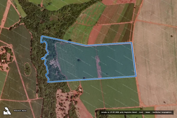Imagem de satélite de Fazenda São Bento da Ressaca - Parcela 1 em Frutal - MG