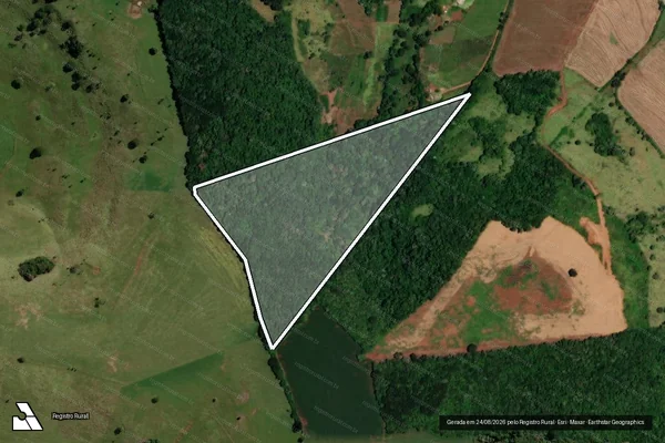 Imagem de satélite de Lote nº 74, da Gleba nº 100, Núcleo Francisco Beltrão, Colônia Missões - LOTE 74-B em Salto do Lontra - PR