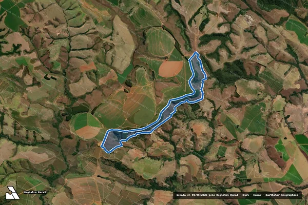 Imagem de satélite de FAZENDA LAGOA DOURADA IV - em Medeiros - MG