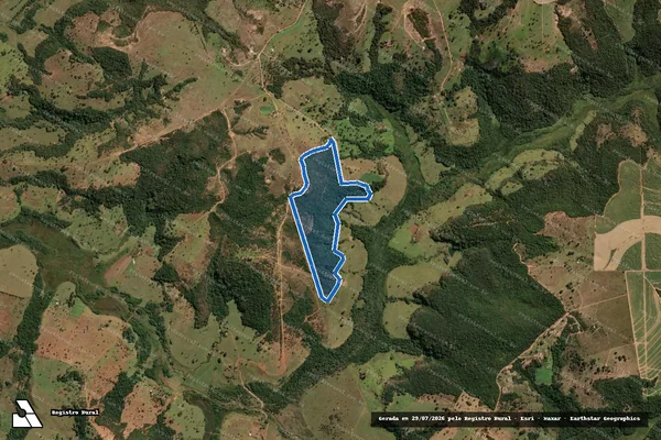 Imagem de satélite de Reserva Legal 03 - Projeto de Assentamento Rio do Peixe - Parte 1 em Veríssimo - MG