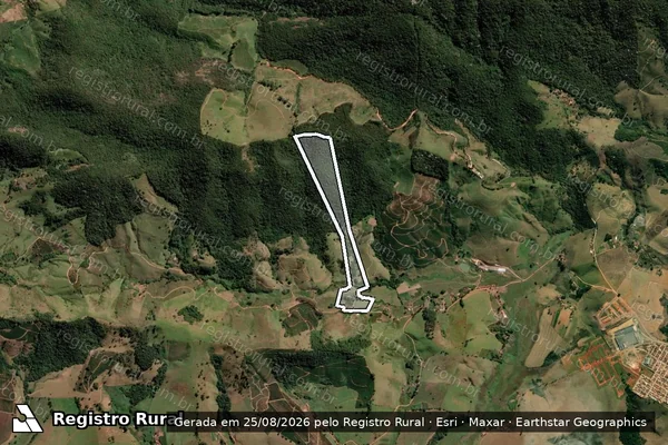 Imagem de satélite de SITIO DO DIVINO - SUMARÉ em Santa Rita do Sapucaí - MG