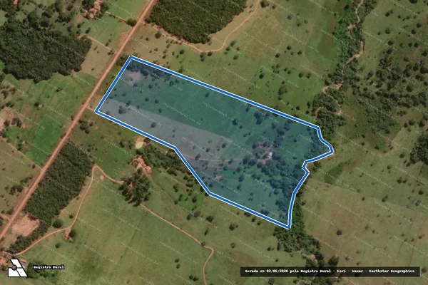 Imagem de satélite de Fazenda Salôbro de Cima - Única em Guapó - GO