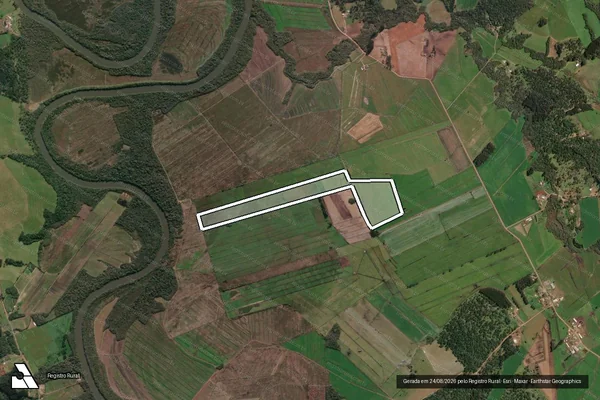 Imagem de satélite de MAT.:17982 - Parte 1 em Irineópolis - SC