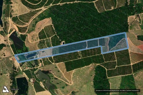 Imagem de satélite de SITIO SÃO BERNADO - Parte 1 em São Gabriel da Palha - ES