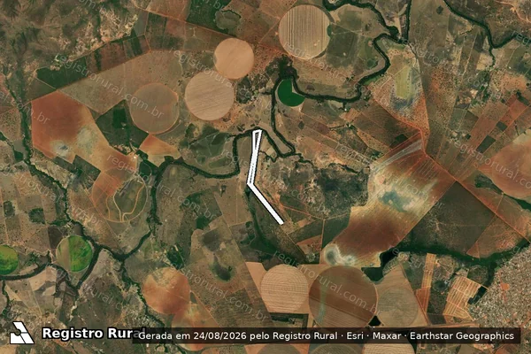 Imagem de satélite de FAZENDA PÉ DA SERRA - Gleba 02 em Buritis - MG