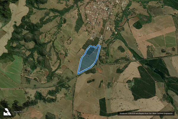 Imagem de satélite de Chácara Bela Vista em Ribeirão Bonito - SP