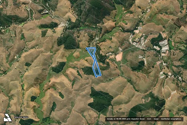 Imagem de satélite de Poço Dantas - Área A em Itapemirim - ES