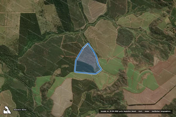 Imagem de satélite de FAZENDA SANTO ANTONIO - Gleba "1-B" - Remanescente - PARTE 2 em Dourado - SP