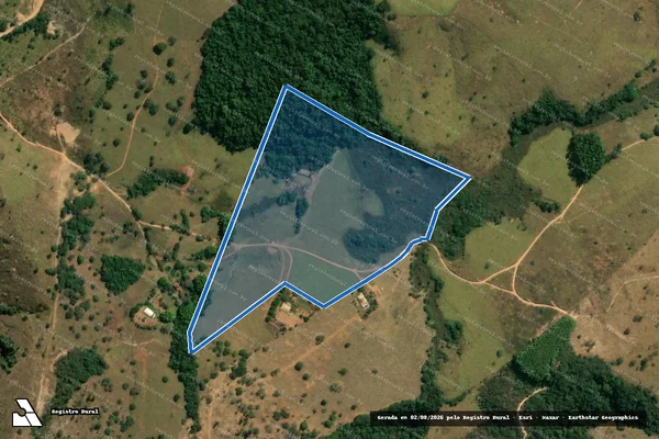 Imagem de satélite de Fazenda do Sobrado ? Parcela 02 - ÁREA REMANESCENTE em Carmópolis de Minas - MG