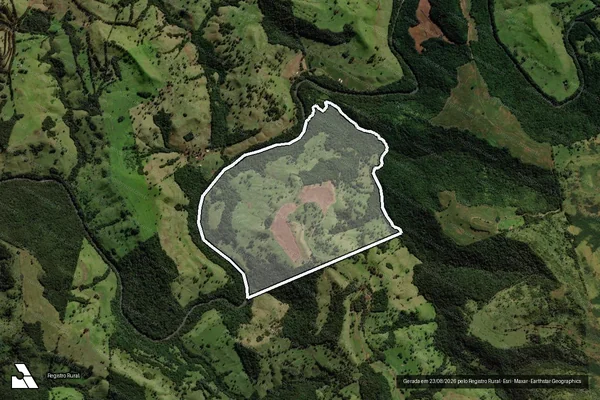 Imagem de satélite de LOTE Nº 70-B DA GLEBA Nº 15 DO IMÓVEL CATANDUVAS - Matrícula 3.738 em Quedas do Iguaçu - PR