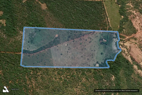 Imagem de satélite de FAZENDA BOA ESPERANÇA - Gleba 04 em Bonfinópolis de Minas - MG