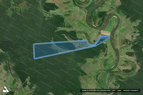 Imagem de satélite de Fazenda Nossa Senhora Aparecida - GLEBA 4 em Registro - SP