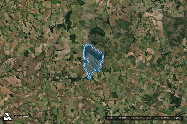 Imagem de satélite de FAZENDA GUACHO - FAZENDA GUACHO em Santa Cruz do Rio Pardo - SP