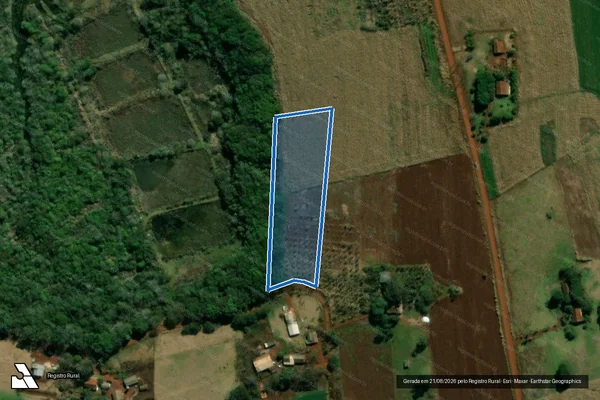 Imagem de satélite de PROJETO DE ASSENTAMENTO COMPANHEIRO ANTÔNIO TAVARES em São Miguel do Iguaçu - PR