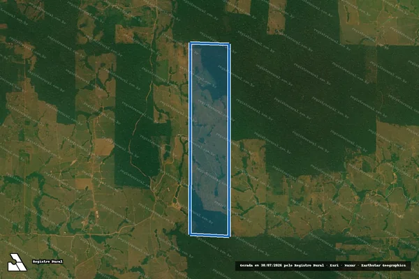 Imagem de satélite de LOTE 255 GLEBA BURAREIRO - 001 em Ariquemes - RO