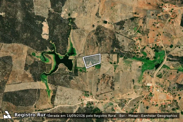 Imagem de satélite de SITIO FECHADO ? LOTE 3320 - Parte 1 em Jaguaribe - CE