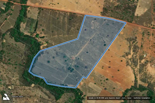 Imagem de satélite de FAZENDA PÉ DA SERRA - GLEBA 01 - 001 em Buritis - MG