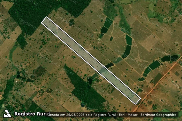 Imagem de satélite de LOTE 05 GLEBA 20-O SETOR TRINCHEIRA P.F JARU OURO PRETO - Parcela 3 em Mirante da Serra - RO