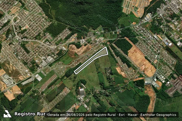 Imagem de satélite de ECOVALLE REMANESCENTE - Parte 1 em Araquari - SC