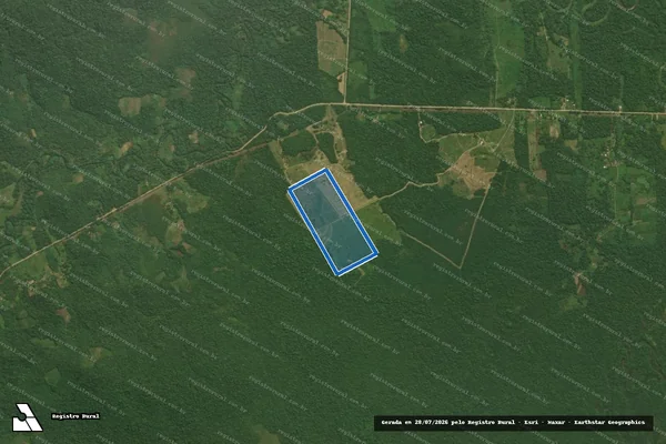 Imagem de satélite de Lote n° 9-A - Parte 1 em Guaraqueçaba - PR