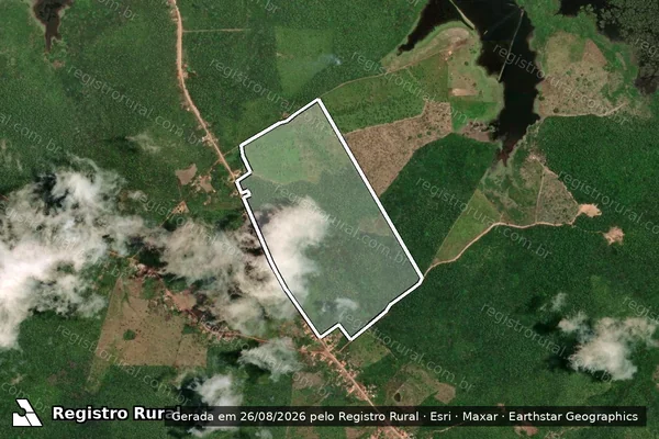 Imagem de satélite de SITIO BOAZ - Parcela 1 em Palmeirândia - MA