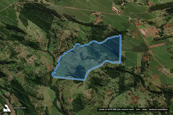 Imagem de satélite de Parte dos Lotes 37, 38, 39, 40, 41, 42, 43 e 44, remanescente da subdivisão dos Lotes 120, 121 e 124, Gl. n° 05, da Col. "B", Sa - Parte dos Lotes 37, 38, 39, 40, 41, 42, 43 e 44, remanescente da subdivisão dos Lotes 120, 121 e 124, Gl. n° 05, da Col. em São José das Palmeiras - PR