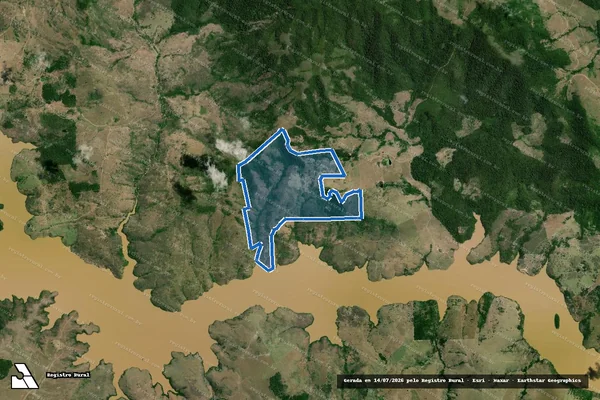Imagem de satélite de FAZENDA CÓRREGO DO SEGRÊDO - FAZENDA CÓRREGO DO SEGRÊDO em Itapebi - BA