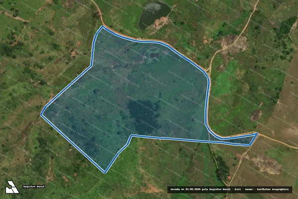 Imagem de satélite de FAZENDA TABOCAL - Parte 2 em Carlos Chagas - MG