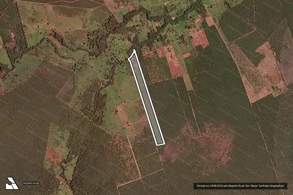 Imagem de satélite de LOTE 01 GLEBA A- PROJETO DE ASSENTAMENTO BOM SUCESSO - Parte 1 em Verdelândia - MG