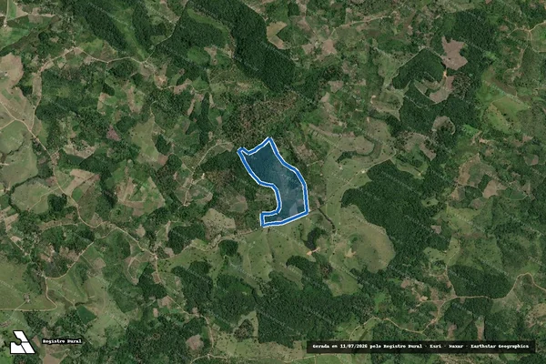 Imagem de satélite de FAZENDA RIACHAO DO CHORAO - Parcela 1 em Presidente Tancredo Neves - BA