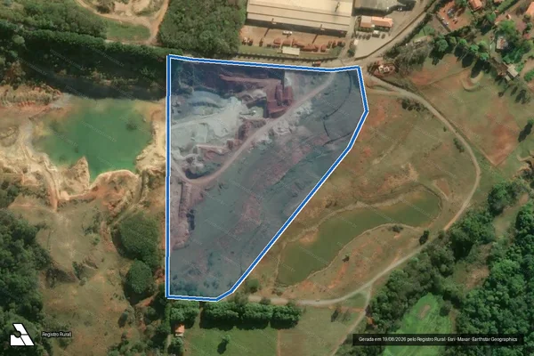 Imagem de satélite de Cerâmica Bronze Vii - Parcela 1 em Cesário Lange - SP