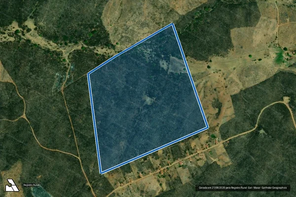 Imagem de satélite de Fazenda Cedro - Parcela 3 em Santana dos Garrotes - PB