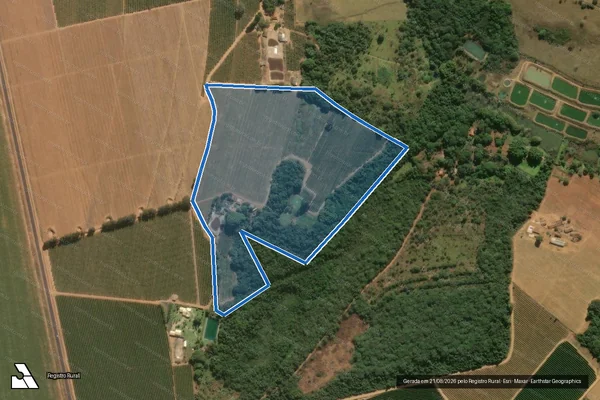 Imagem de satélite de Fazenda SL COFFEE - Parcela 1 em Araguari - MG
