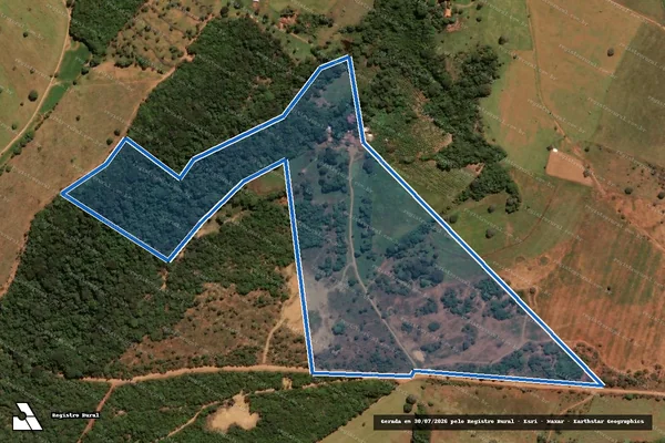 Imagem de satélite de FAZENDA CABECEIRA DO PIANCÓ OU JOÃO LEITE - Gleba 04 em Anápolis - GO