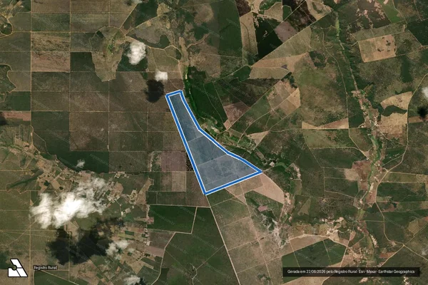 Imagem de satélite de Fazenda Caldeirão - Gleba 1 em São João do Paraíso - MG