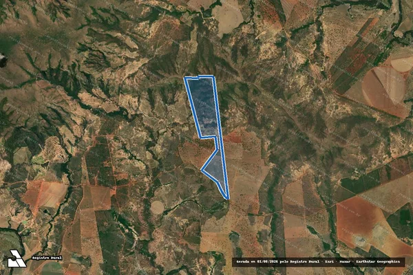 Imagem de satélite de FAZENDA EMA - Gleba 02 em Buritis - MG
