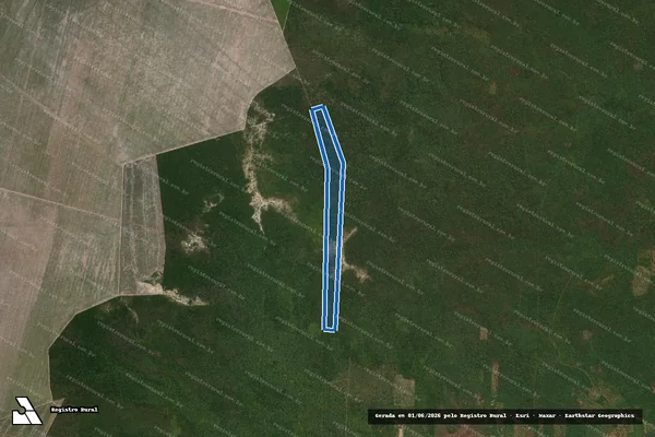 Imagem de satélite de Barro Vermelho - Parcela 1 em Caxias - MA