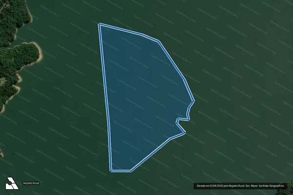 Imagem de satélite de Reservatório 027 e 028B - PARTE 1 em Ortigueira - PR